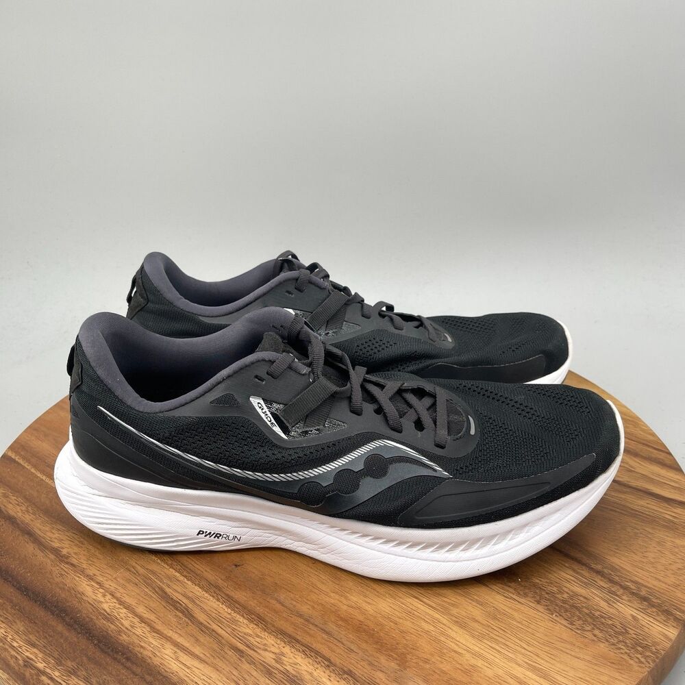 Saucony Guide 15 Shoes Mens Size 12.5 Black Running Comfort Walking Sneakers Gym